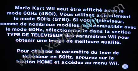 affichage wii