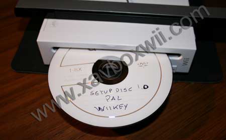 setup disc wiikey